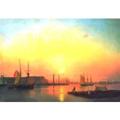 Exchange of Peterburg Painting Reproduction