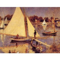 Sailboats at Argenteuil Painting Reproduction