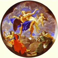 Time Revealing Truth with Envy and Discord Painting Reproduction
