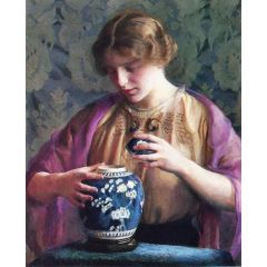 The Oriental Jar Painting Reproduction