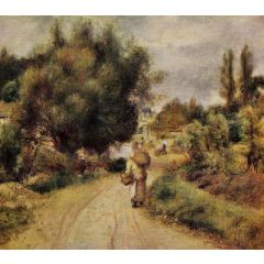 On the Banks of the River Painting Reproduction