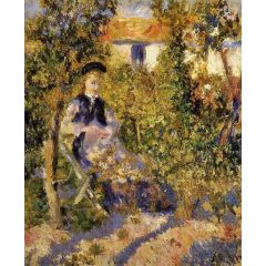 Nini in the Garden Painting Reproduction