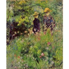 Conversation in a Rose Garden Painting Reproduction