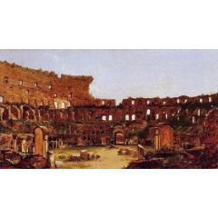 Interior of the Colosseum Rome Painting Reproduction