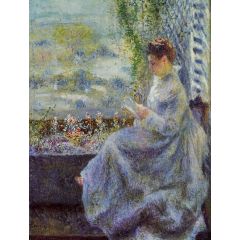 Madame Chocquet Reading Painting Reproduction