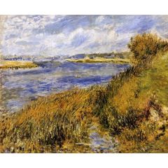 The Banks of the Seine at Champrosay Painting Reproduction