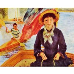 Canoeing, also known as Young Girl in a Boat Painting Reproduction
