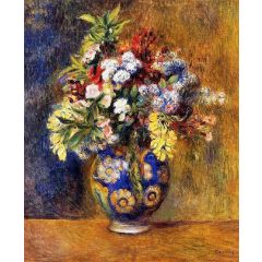 Flowers in a Vase Painting Reproduction