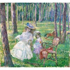 Mother and Child in the Park Painting Reproduction