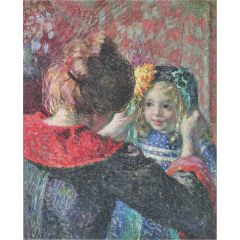 Madame Lebasque and her daughter Marthe Painting Reproduction