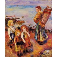 Mussel Fisherman Painting Reproduction