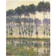 Poplars by the Eau River Painting Reproduction