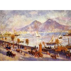 Bay of Naples, Evening Painting Reproduction