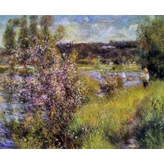 The Seine at Chatou Painting Reproduction