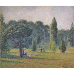 Gardens At Kew, Sunset Painting Reproduction