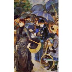Les Parapluies Painting Reproduction