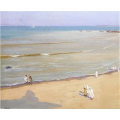 Morning after the storm on the beach at Tangier Painting Reproduction