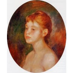 Study of a Young Girl, also known as Mademoiselle Murer Painting Reproduction