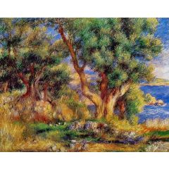 Landscape near Menton Painting Reproduction
