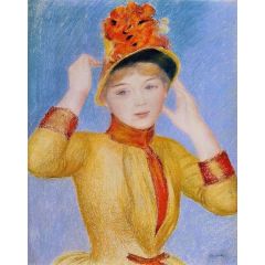 Bust of a Woman, also known as Yellow Dress Painting Reproduction
