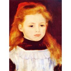 Little Girl in a White Apron, also known as Portrait of Lucie Berard Painting Reproduction