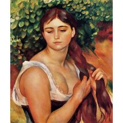 The Braid, also known as Suzanne Valadon Painting Reproduction