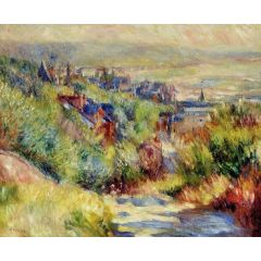 The Hills of Trouville Painting Reproduction