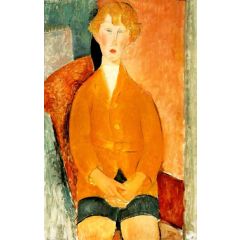 Boy in Short Pants Painting Reproduction