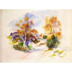 Landscape with Trees Painting Reproduction