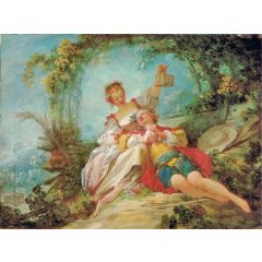 The Happy Lovers Painting Reproduction