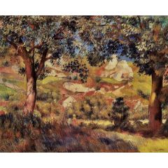 Landscape in La Roche-Guyon Painting Reproduction