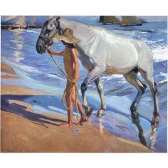 The Horse Bath Painting Reproduction