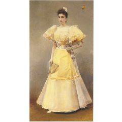 Portrait of Countess of Santiago Painting Reproduction
