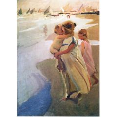 To the Water, Valencia, also known as Going for a Bath, Valencia Painting Reproduction