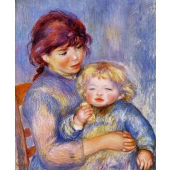 Motherhood, also known as Child with a Biscuit Painting Reproduction