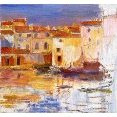 The Port of Martigues Painting Reproduction