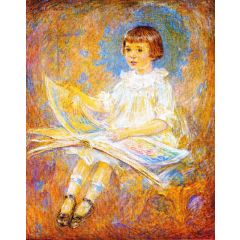 Portrait of a Young Girl Painting Reproduction