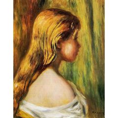Head of a Young Girl Painting Reproduction