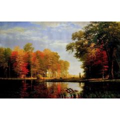 Autumn Woods Painting Reproduction