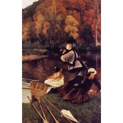 Autumn on the Thames, also known as Nuneham Courtney Painting Reproduction