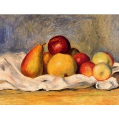 Pears and Apples Painting Reproduction