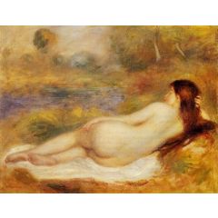 Nude Reclining on the Grass Painting Reproduction