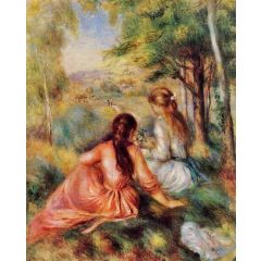 Picking Flowers(also known as In the Field) Painting Reproduction