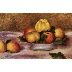 Apples on a Plate Painting Reproduction
