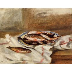 Still Life with Fish Painting Reproduction