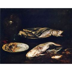 Still LIfe Fish Painting Reproduction