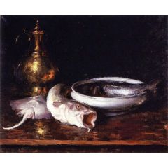Still Life: Fish, also known as Still LIfe with Fish Painting Reproduction