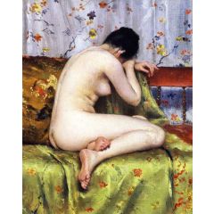 A Modern Magdalen, also known as Nude inan Interior Painting Reproduction