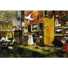 The Tenth Street Studio, also known as Tenth Street Studio Painting Reproduction