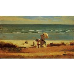 On the Beach, Marshfield Painting Reproduction